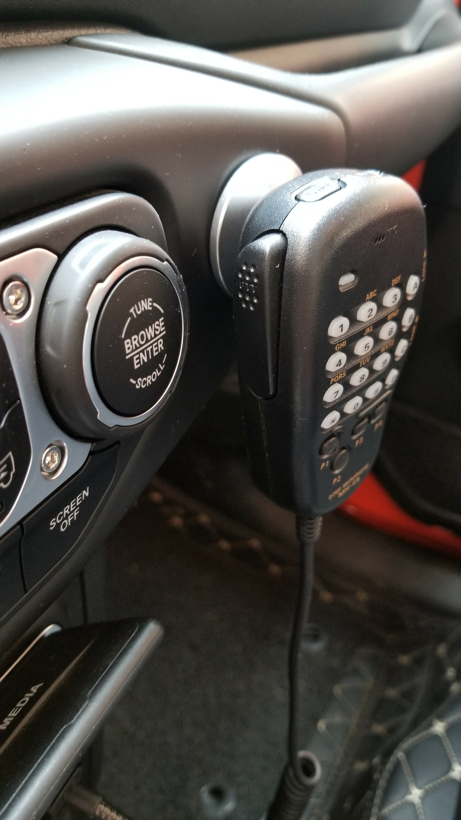 Magnetic Radio Hand Microphone Hand-Mic Mount Base for Wrangler Chevy Off-Road