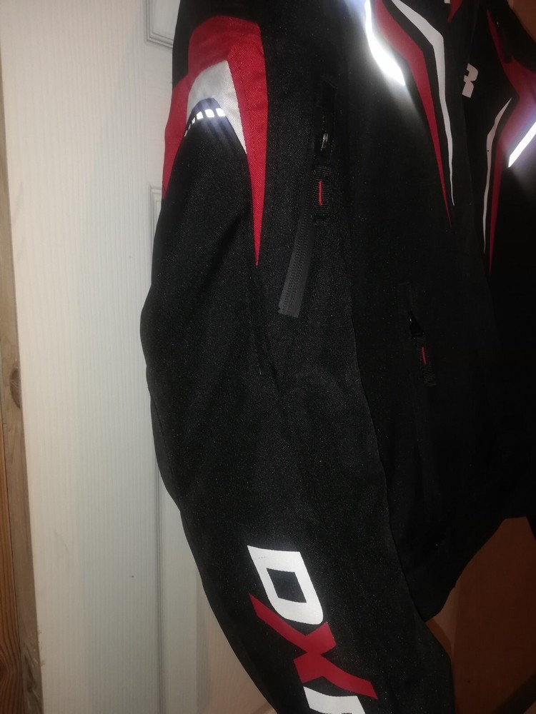 Motorcycle Jacket, Textile, AS BRANDNEW Condition, Black/red/white
