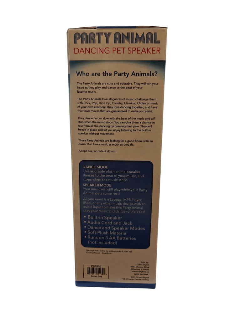 Party Animals Dancing Pet Speaker - SANDY