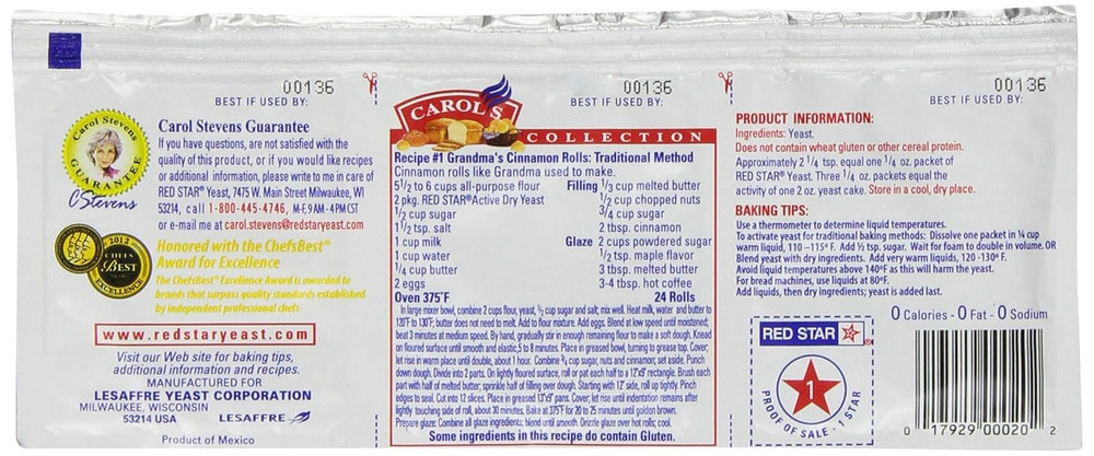 Active Dry Yeast, 3 Count