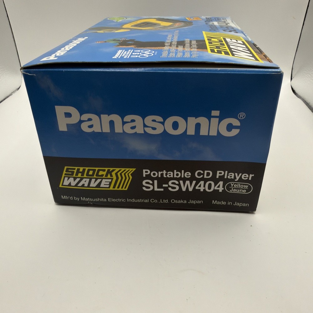 Panasonic Portable Cd Player Shock Wave SL-SW404 New