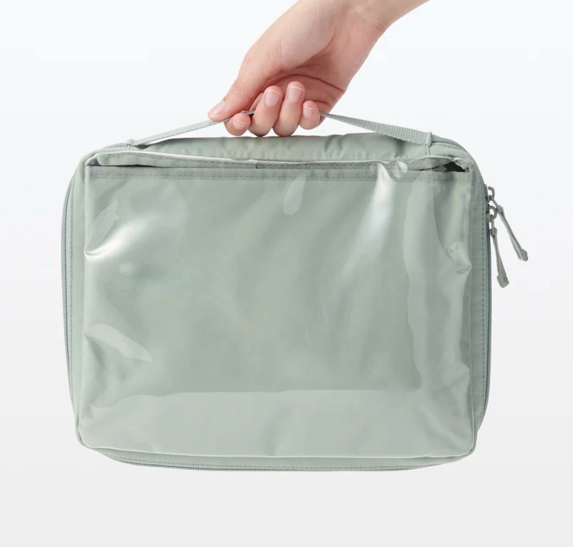 MUJI Pocket-selectable Collection Case A5 Wide Moss Green NEW