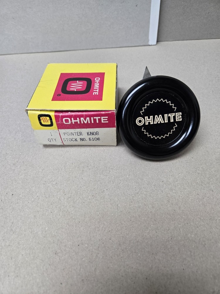 Ohmite 5106 Pointer Knob  Original Box     (10)