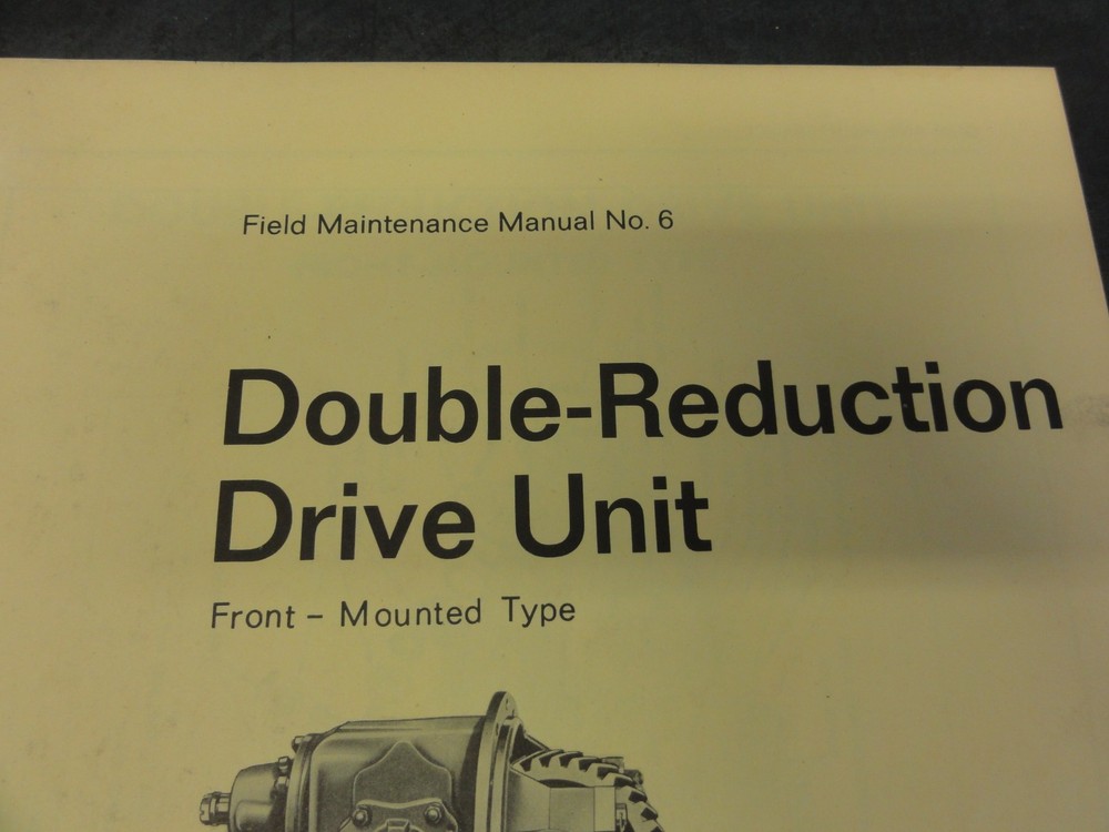 Rockwell Double Reduction Drive Unit Maintenance Manual #6