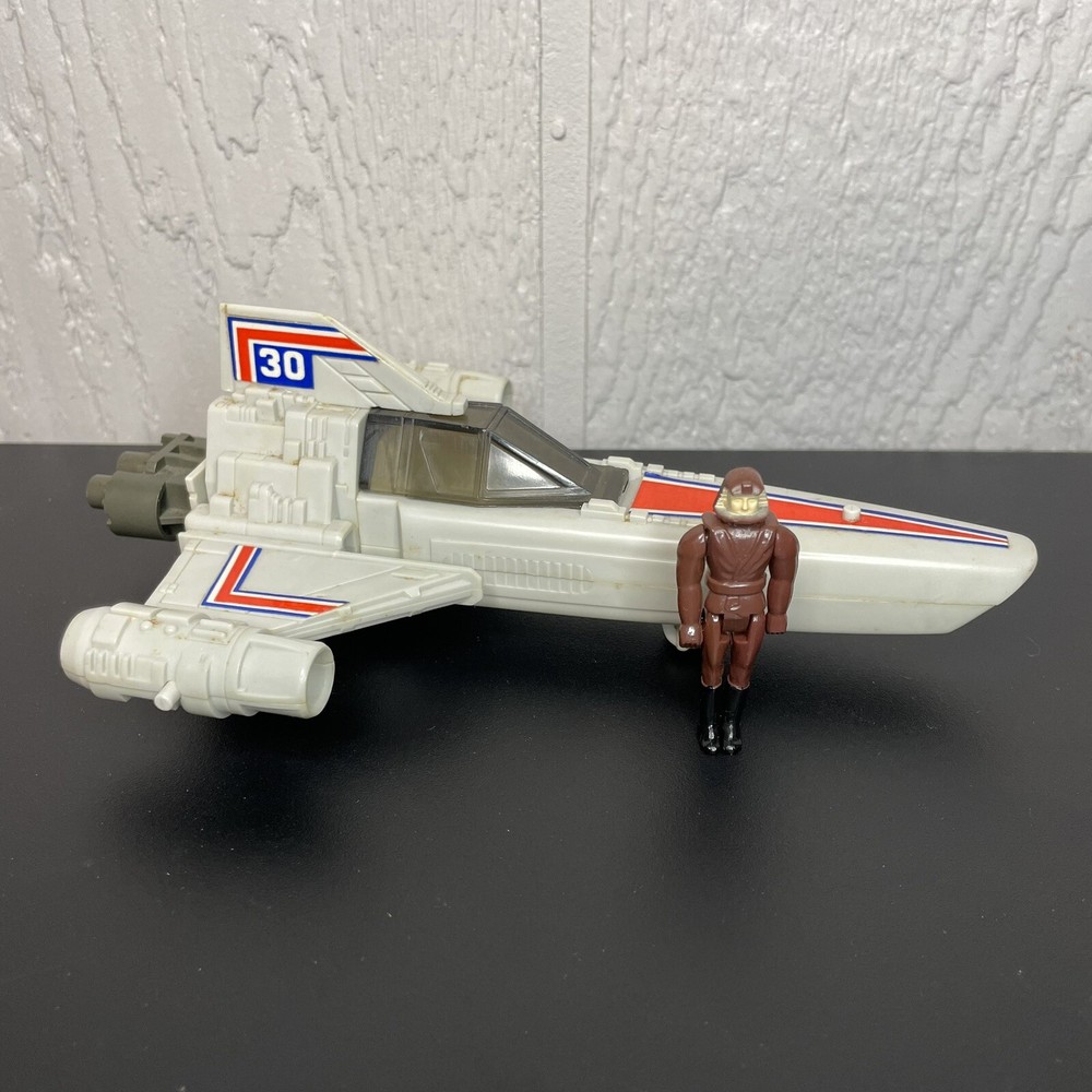 1978 Battlestar Galactica Colonial Stellar Probe Spaceship 30 w/ Pilot - NICE!