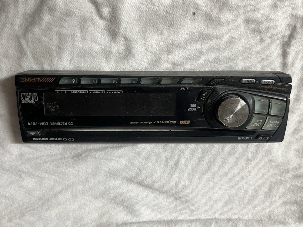 Alpine CDM-7874 Cd Receiver Faceplate Only***** Old School