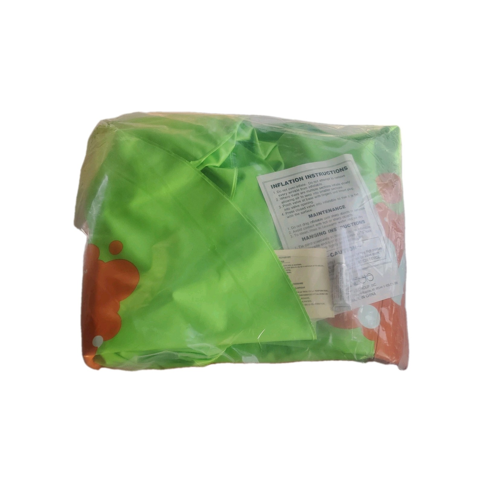 Vintage Nickelodeon Inflatable Chair From Kool-Aid Slime Green Promotional NEW