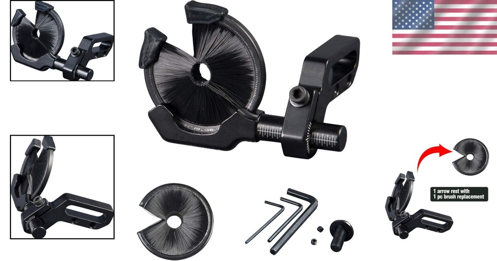 Versatile Round Arrow Rest - Full Containment for Enhanced Archery Performance