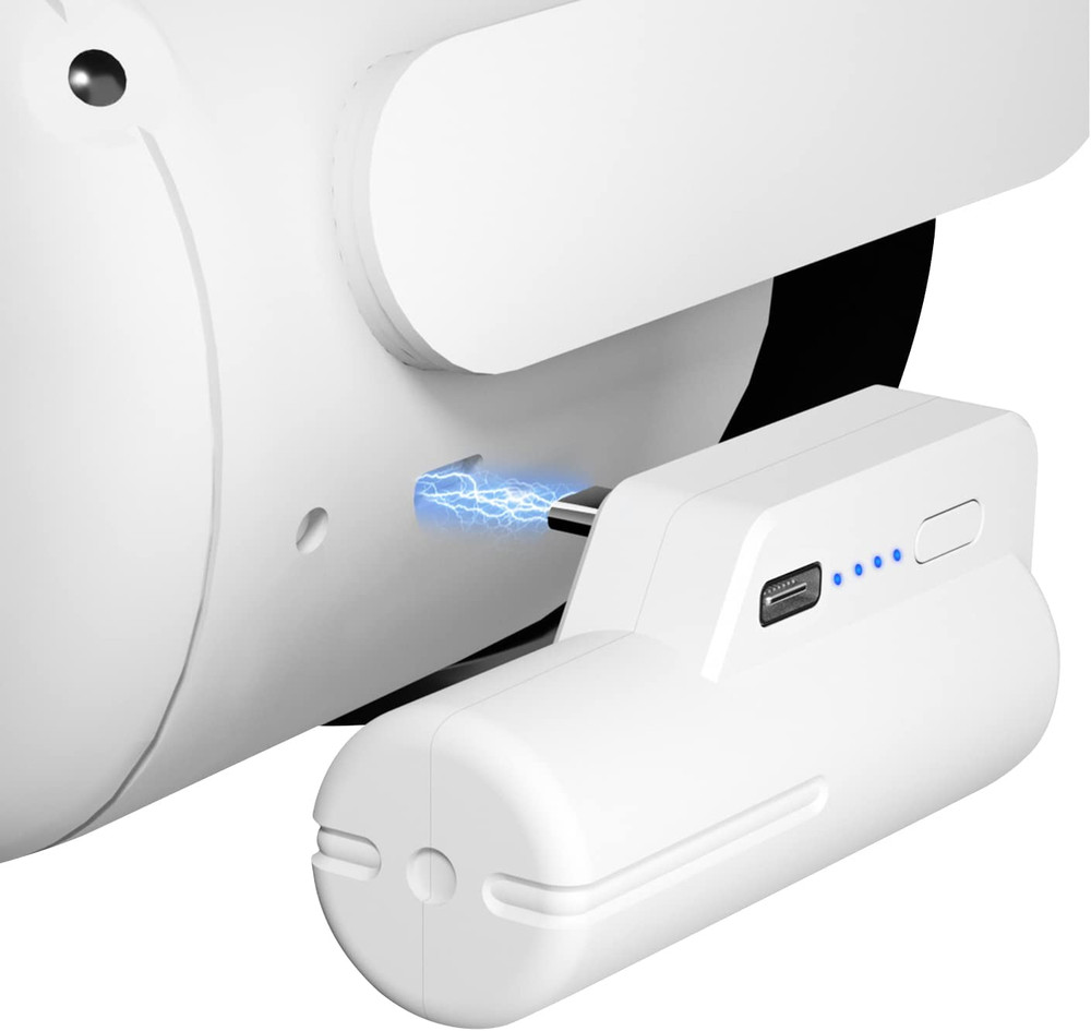 Saqico Battery Pack for Oculus Quest 2, 5000Mah Head Strap Battery Pack Compatib