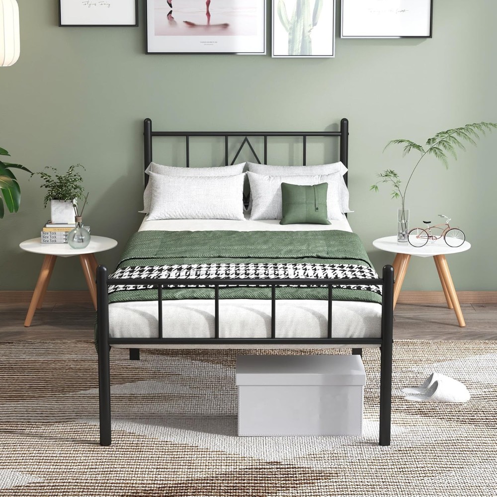 14 Inch Full Size Bed Frames with Headboard/Footboard, Under Bed Storage
