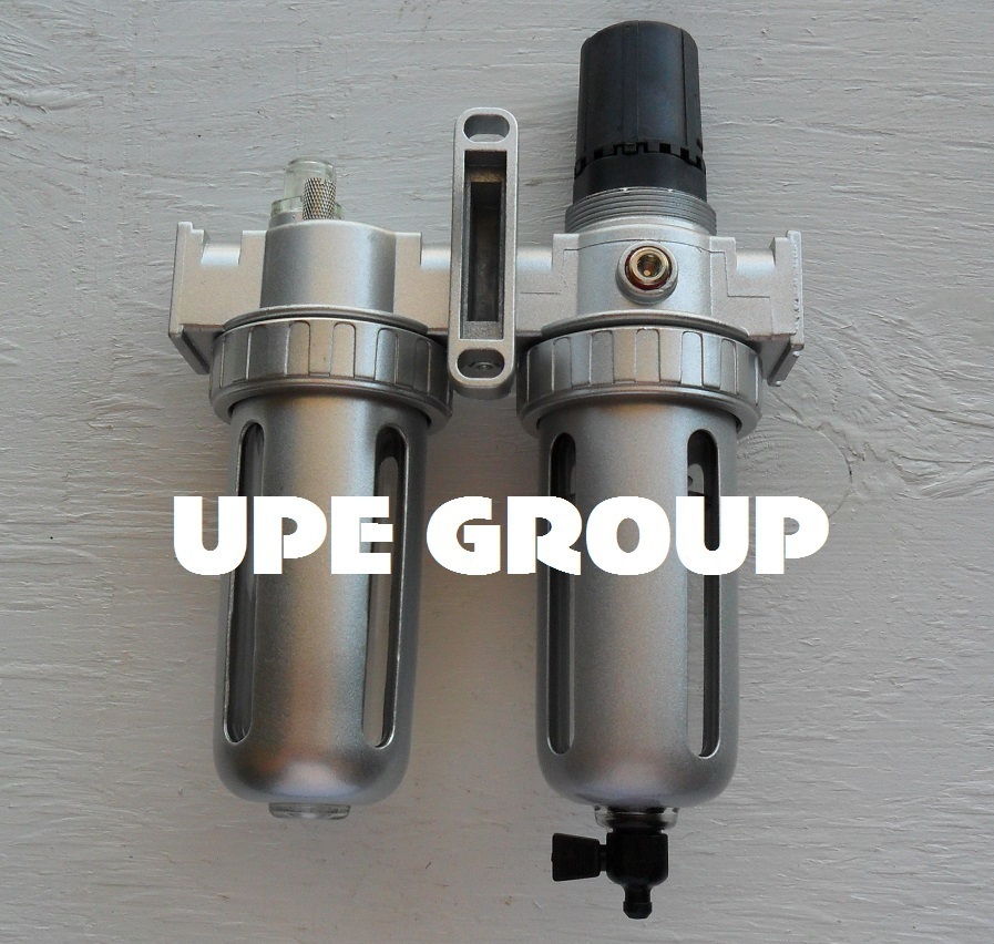 1/4" MID FLOW COMBO PARTICULATE FILTER / REGULATOR & LUBRICATOR COMPRESSED AIR