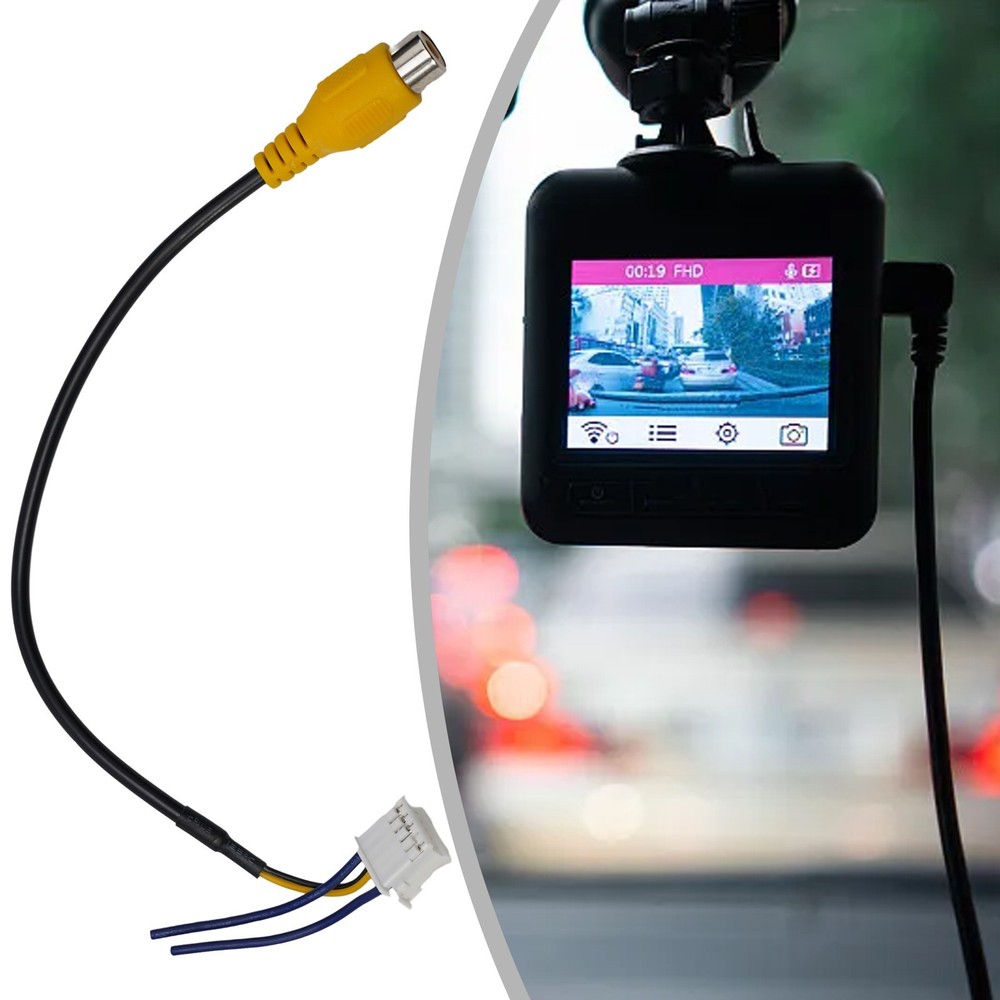 Non Deformation 10 Pin Camera Wiring Connector Video Input Cable Adapter