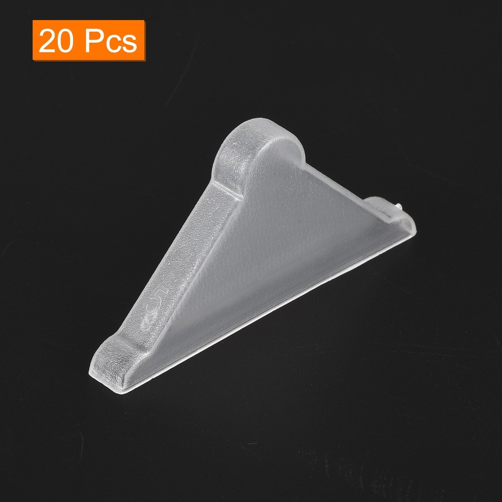 20Pcs Corner Protectors 5x50mm Plastic Triangle Corner Guards Cushion, White