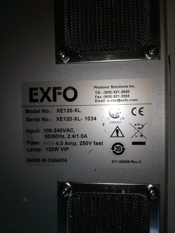 EXFO X-Cite Series 120 Fluorescence Illumination Microscope Light Source