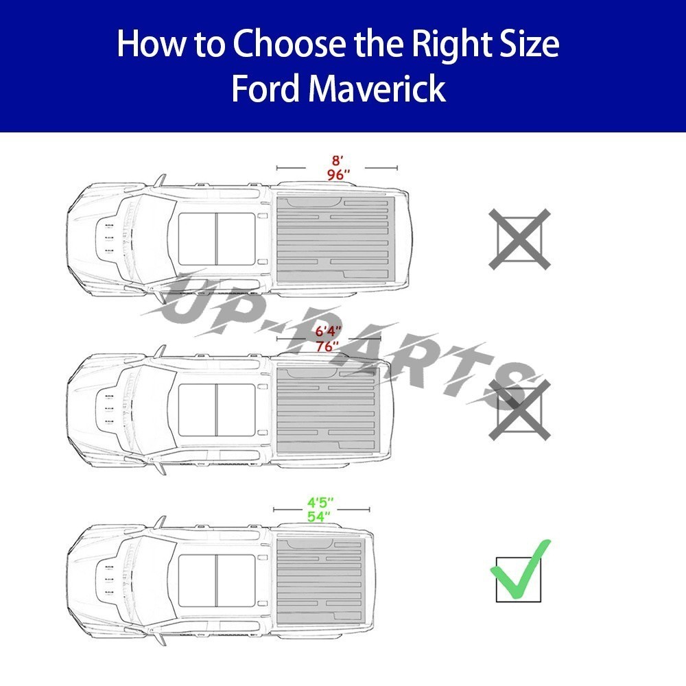 NEW 4.6FT Retractable Truck Bed Hard Tonneau Cover For 2022-2025 Ford Maverick