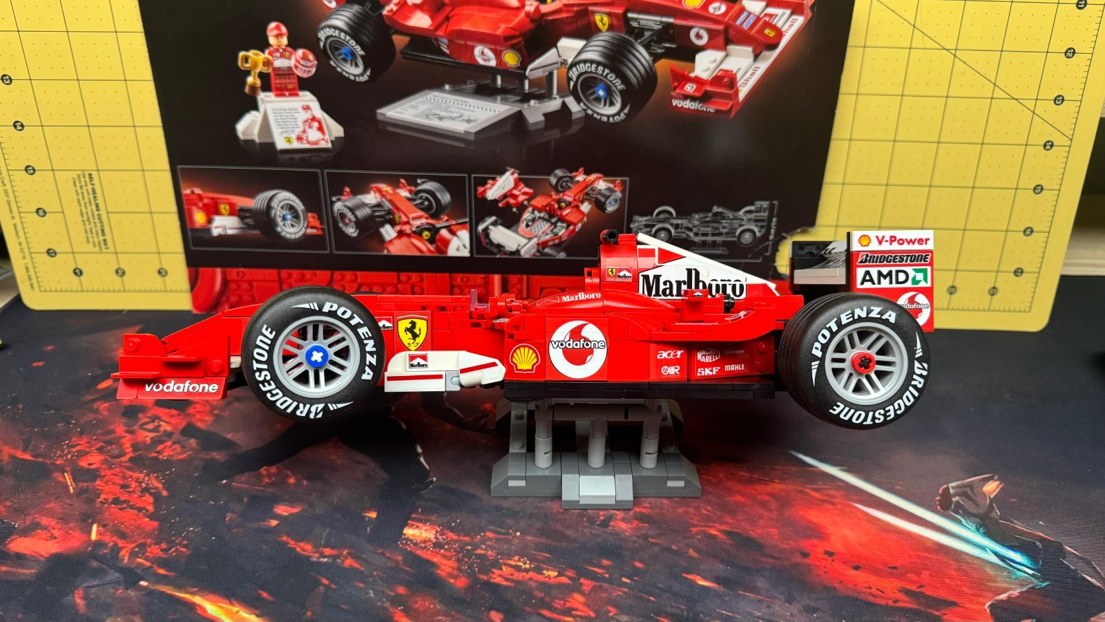 Alternative Sticker Pack Lego Ferrari F2004 Schumacher/Barrichello model 11375