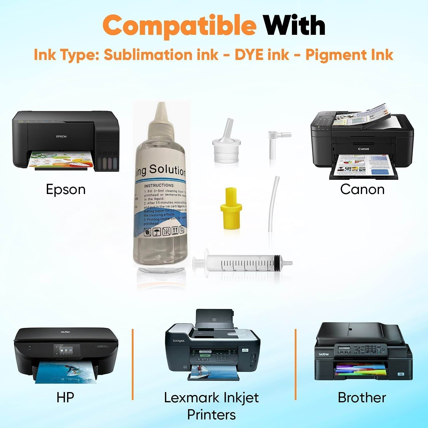 Epson Universal Inkjet Printhead SUPER Cleaning Solution Kit - Unclog Flush