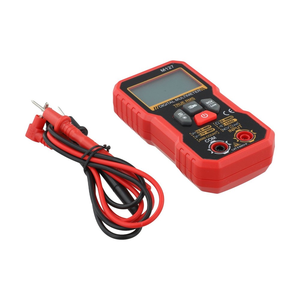 Compact Digital Multimeter with Non Contact Voltage Detector for Testing