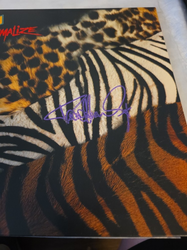 KISS PAUL STANLEY signed ANIMALIZE LP Purple Signature Autograph