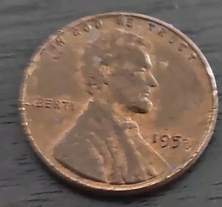 1959 p lincoln penny With Date Error