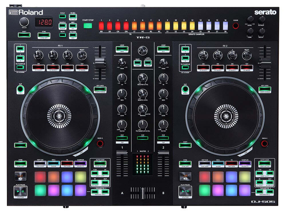 Roland DJ-505 DJ Controller with Serato DJ Pro