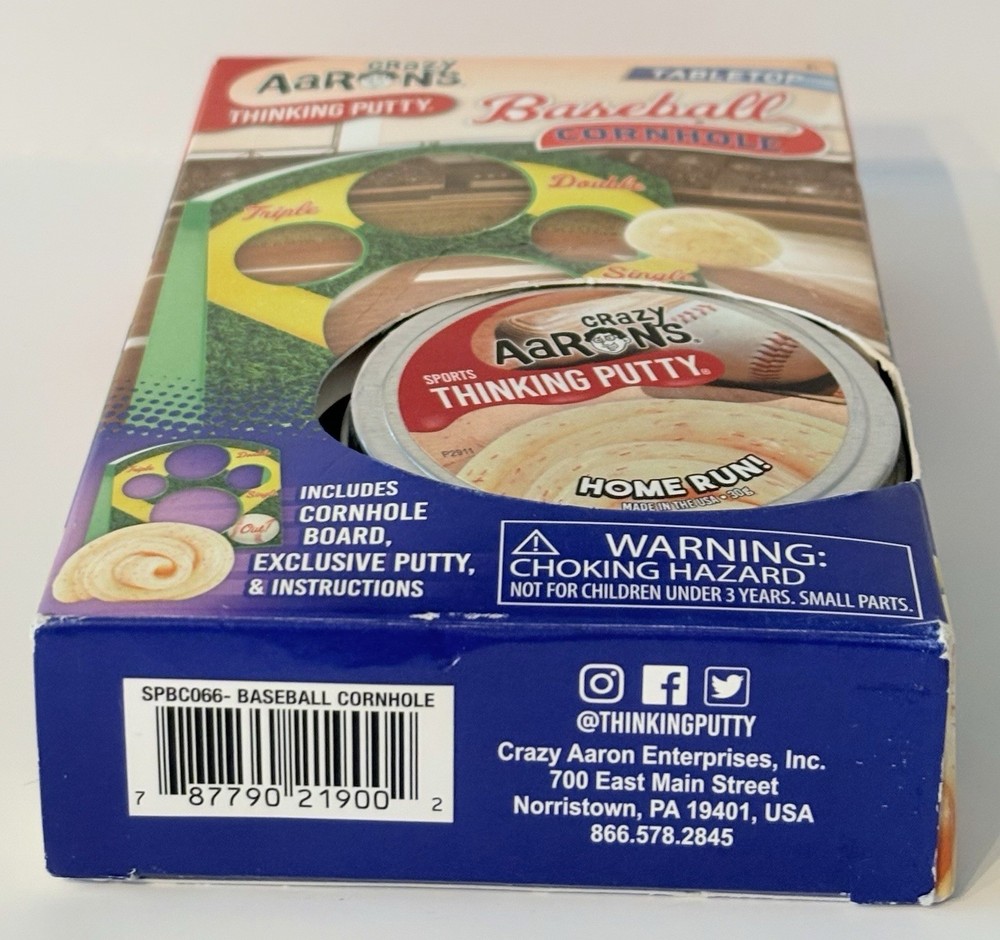 Aaron's Crazy Thinking Putty Cornhole Tabletop Baseball NEW NIP