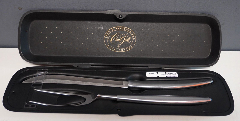 CARVEL HALL 2 Pc Knife & Fork Stainless Carving Set