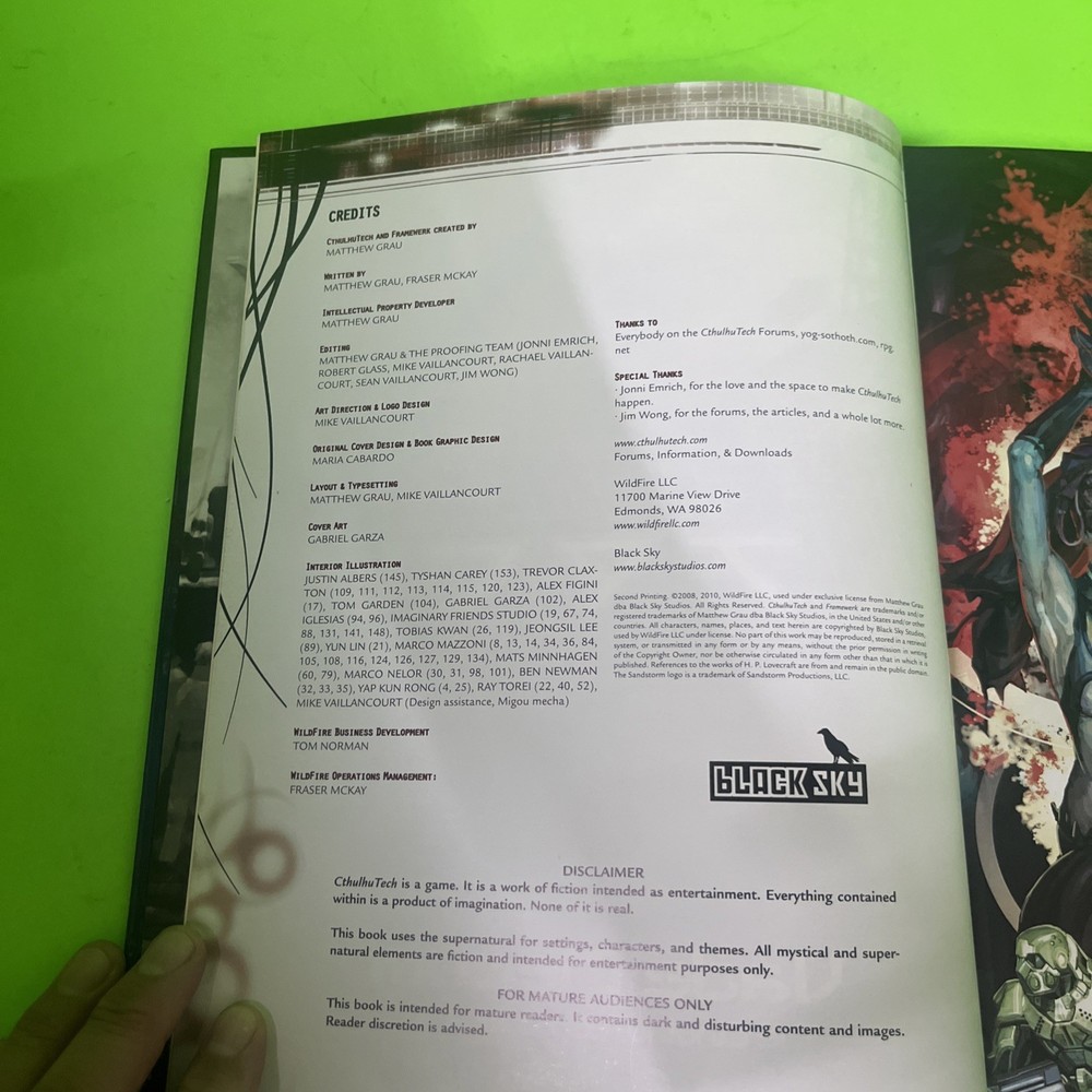 Vade Mecum (Cthulhu Tech supplement) by Wildfire, HC