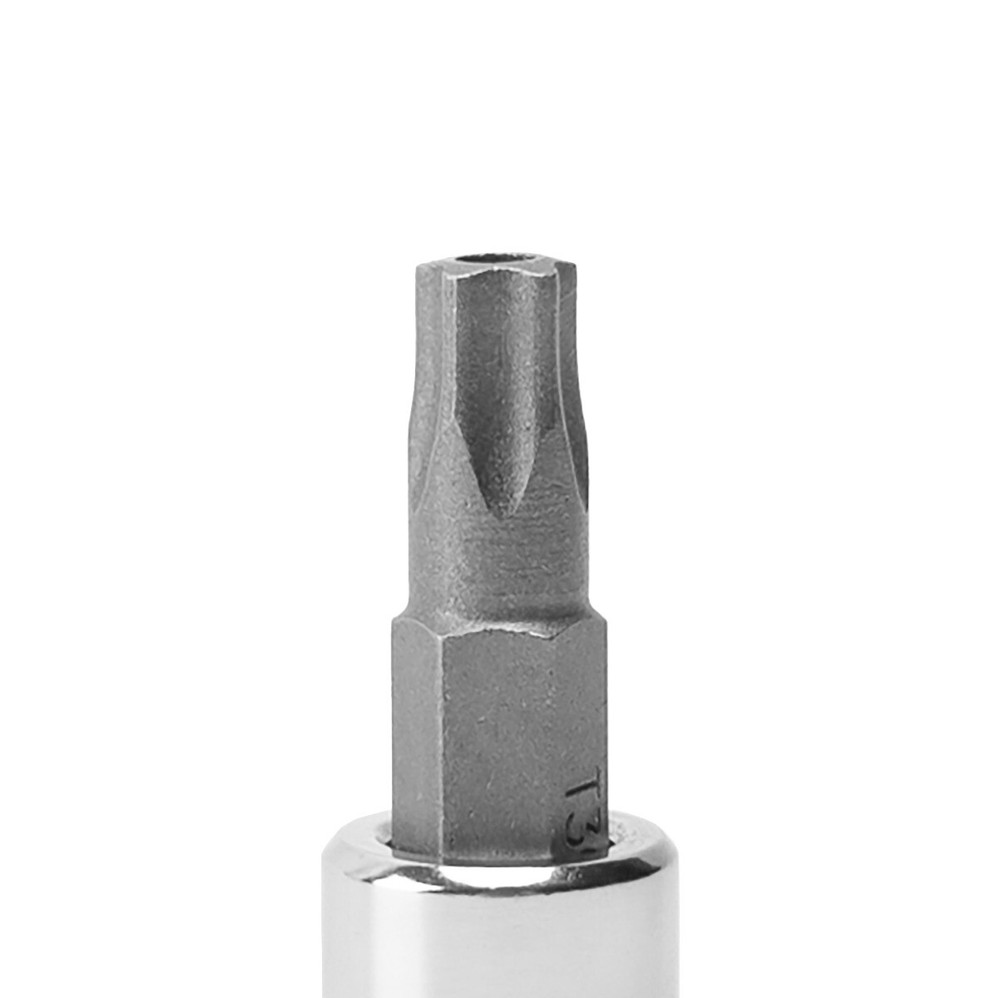 Genius Tools 1/4" Dr. T-30 Pentacle Bit Socket, 45mmL - 208+5030
