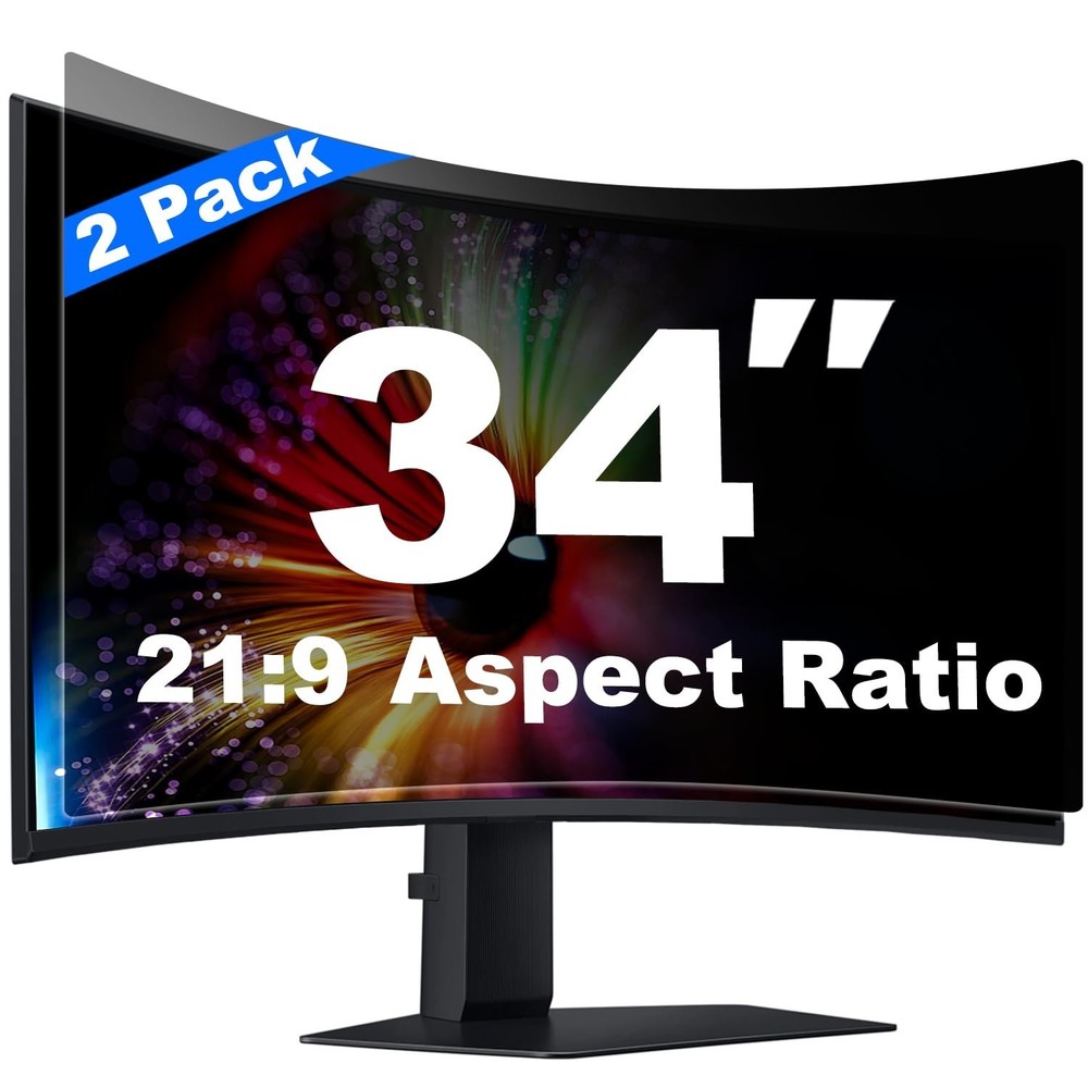 [2 Pack] 34 Inch Computer Privacy Screen for 21:9 Aspect Ratio Widescreen Mon...