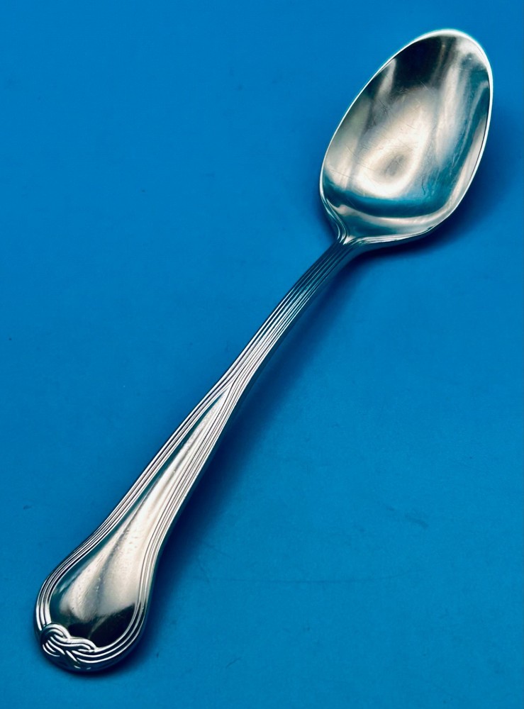 Dansk CORDON Solid Serving Spoon 9 1/2" Stainless Flatware LOVE KNOT Torun JAPAN