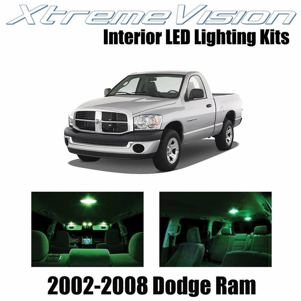 XtremeVision Interior LED for Dodge Ram 2002-2008 (10 PCS) Green