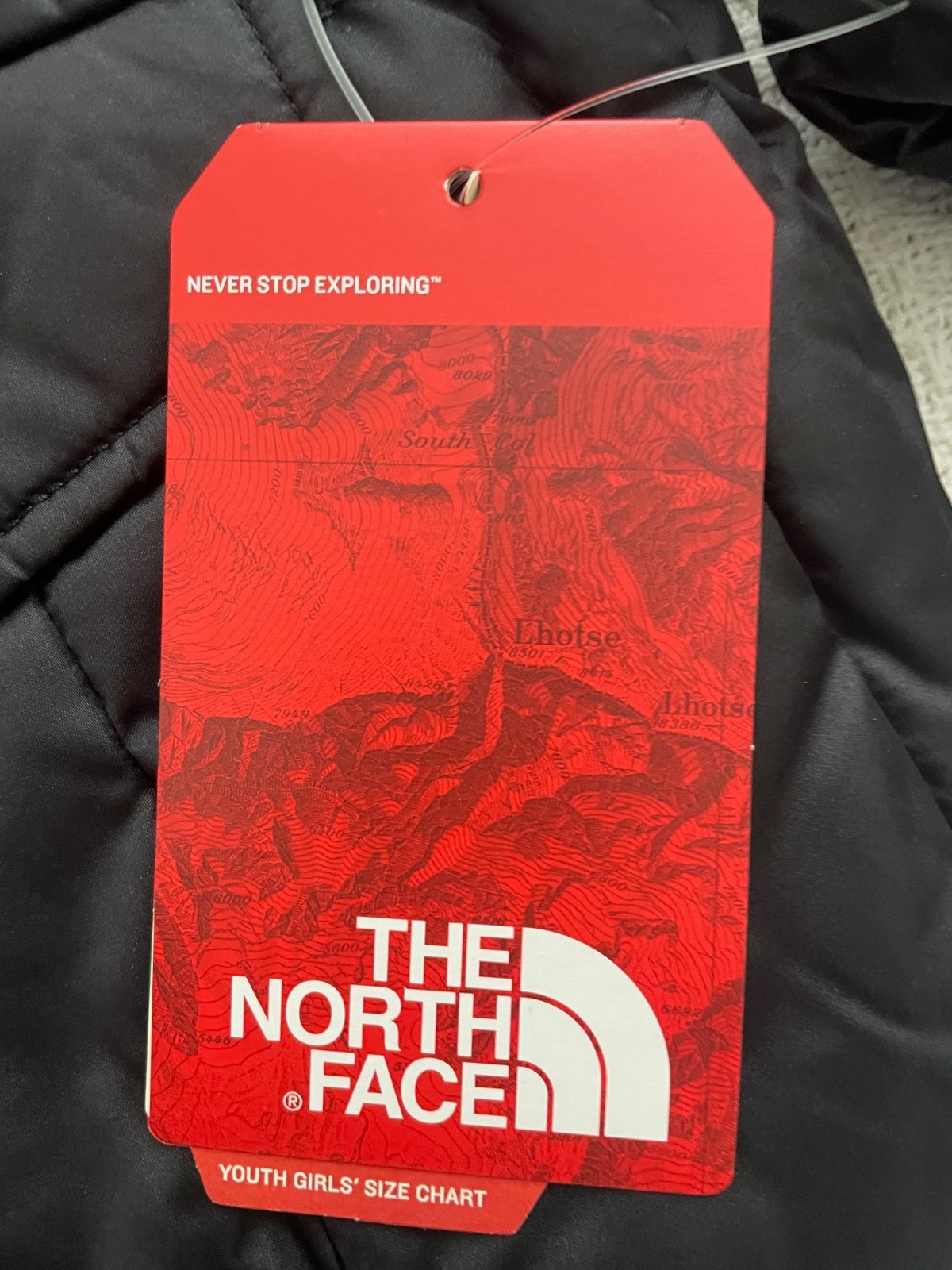 The North Face Girl Gotham 2.0 Goose Down Puffer Jacket Hoodie Fur Black M 10/12