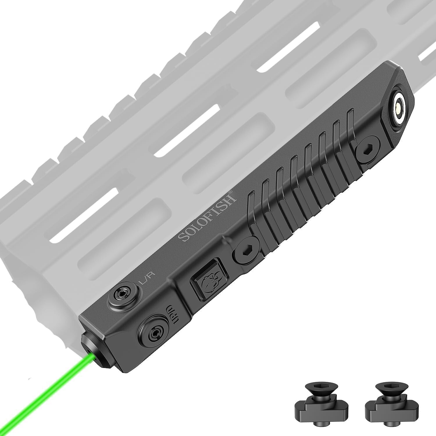SOLOFISH Low Profile Green Laser Sight M-Lok Rail Magnetic Rechargeable