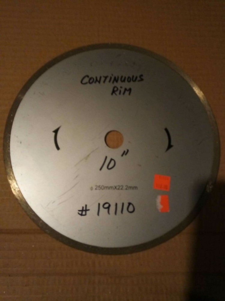 10" Continuous Rim Tile Saw Blade #19910