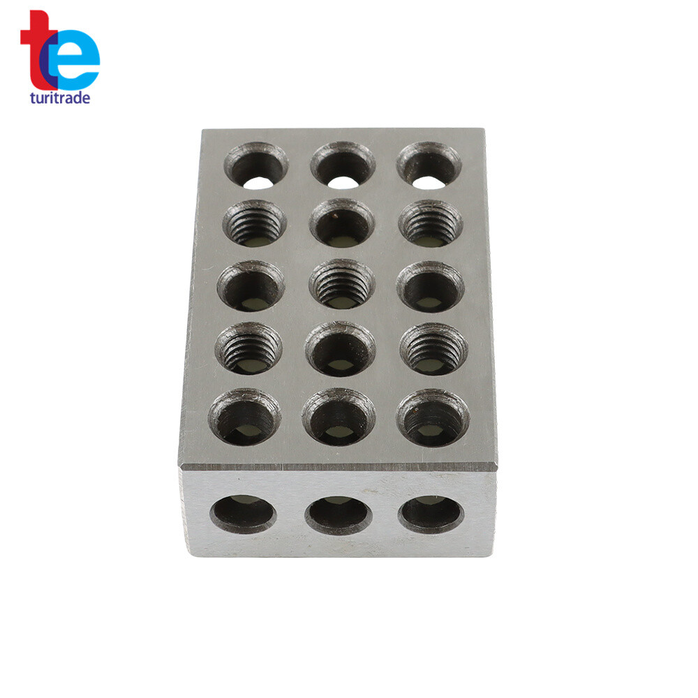 8 Pcs 1-2-3 123 Precision 23 Hole Block Set With Screws & HEX KEY