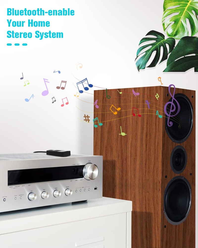 Upgraded Bluetooth 5.4 Receiver for Speaker, Wireless Audio Adapter for Home ...