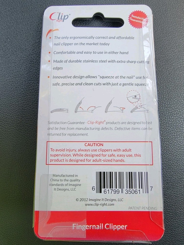 Clip Right Finger Nail Clipper