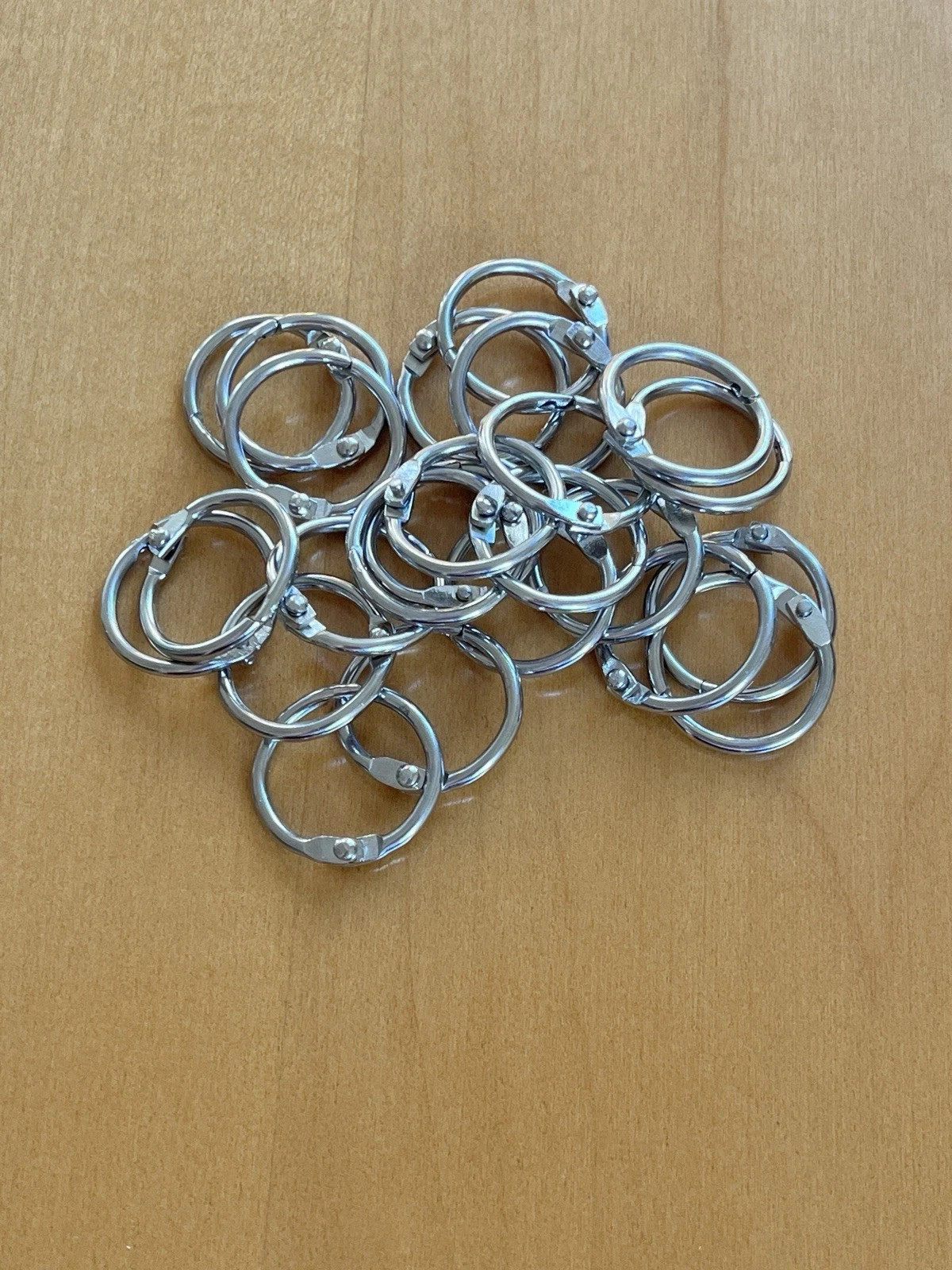3/4 Inch Loose Leaf Binder Rings Large Book Rings, 24 Pieces