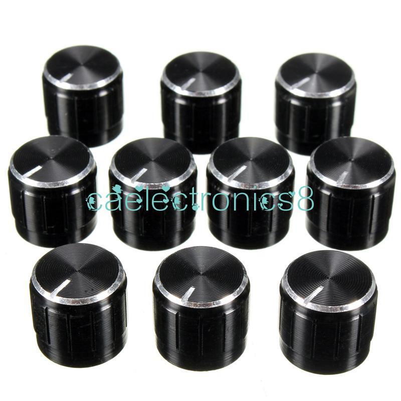 5PCS Useful Volume Control Rotary Knobs For 6mm Dia Potentiometer