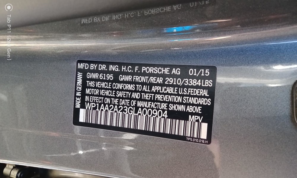 CAYENNE 2016 Info-GPS-TV Screen 744612