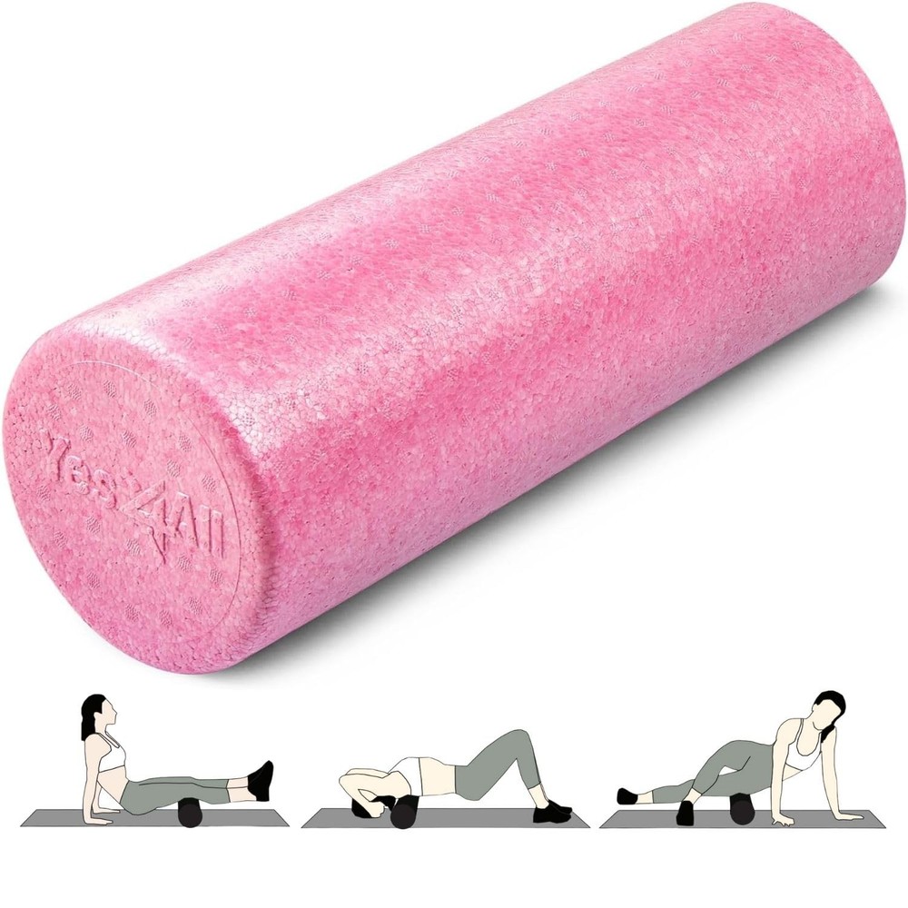 High-Density EPP Round Back Roller Foam 12-36 Inch Yoga Pilates Stretching