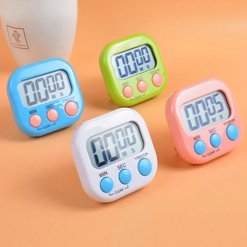 Large LCD Digital Kitchen Timer Magnetic Loud Alarm Countdown Count Up Clock
