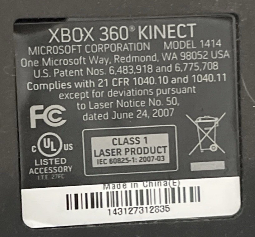 Xbox 360 Kinect Sensor Bar — Motion Camera — Microsoft Original