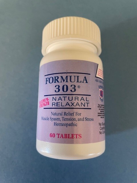 FORMULA 303 NATURAL RELAXANT - New LARGER 60 tablet size - Compare Other Sellers