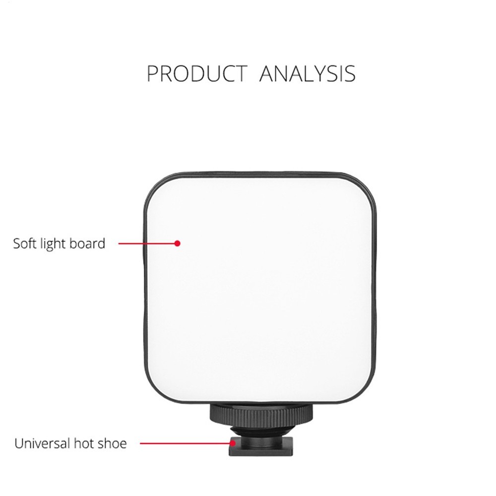 49 LED Continuous On Camera LED Panel Light Portable Dimmable Video Lighting