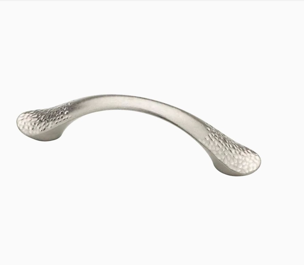 3" or 3-3/4" Dual Mount Hammered Pull Bedford Nickel