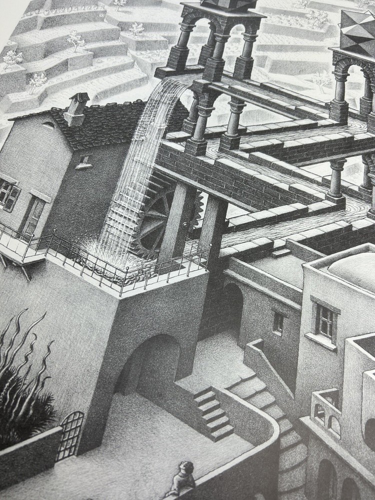 MC Escher Waterfall Poster