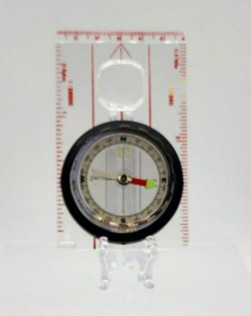 Multiuse Clear Rotating Bezel Floating Needle 1:26000 Scale Navigation Compass