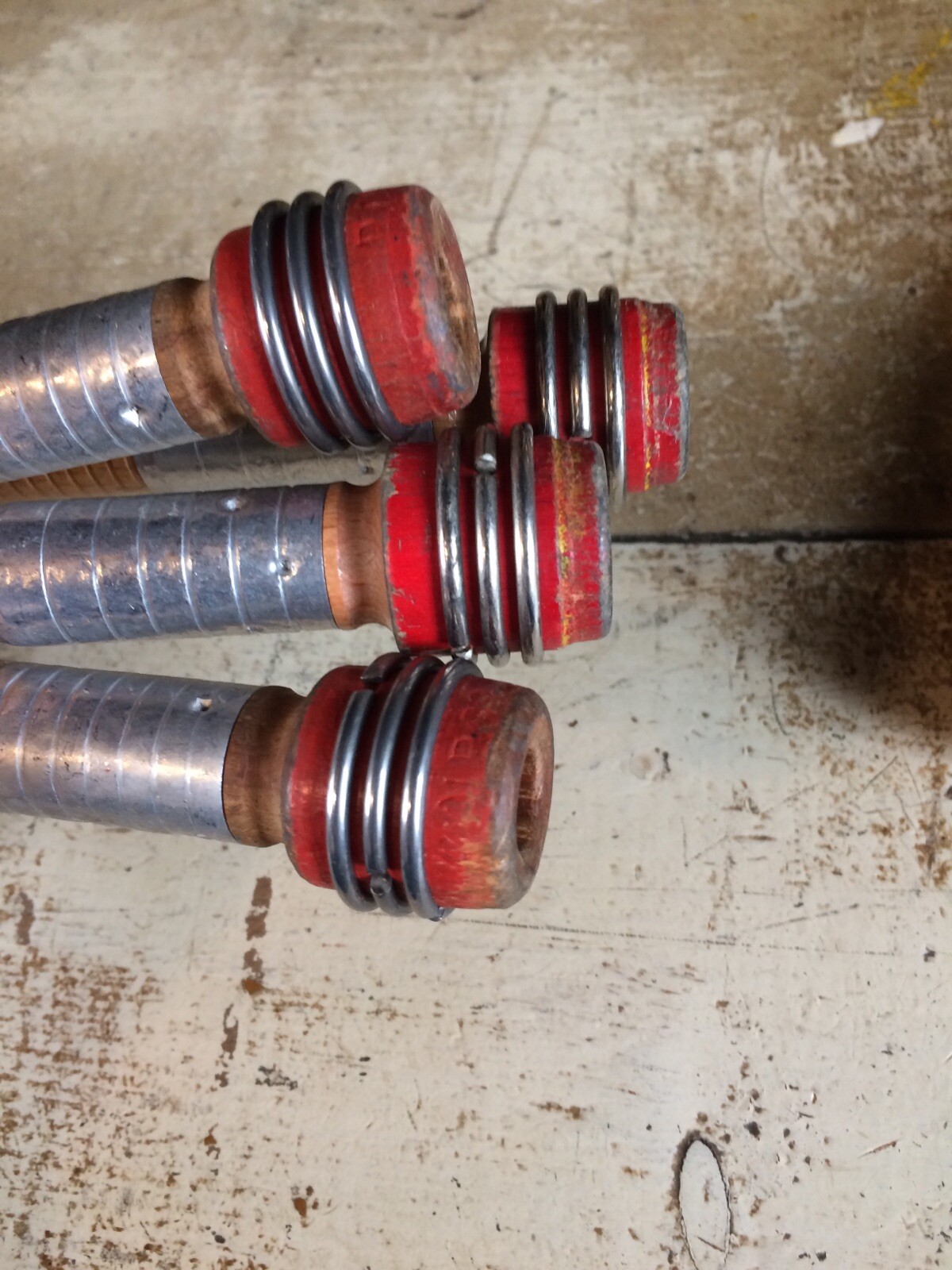 Lot of 12 Textile Mill Wooden Vintage Spools Bobbin Quills 7" Primitive Lot#RWB